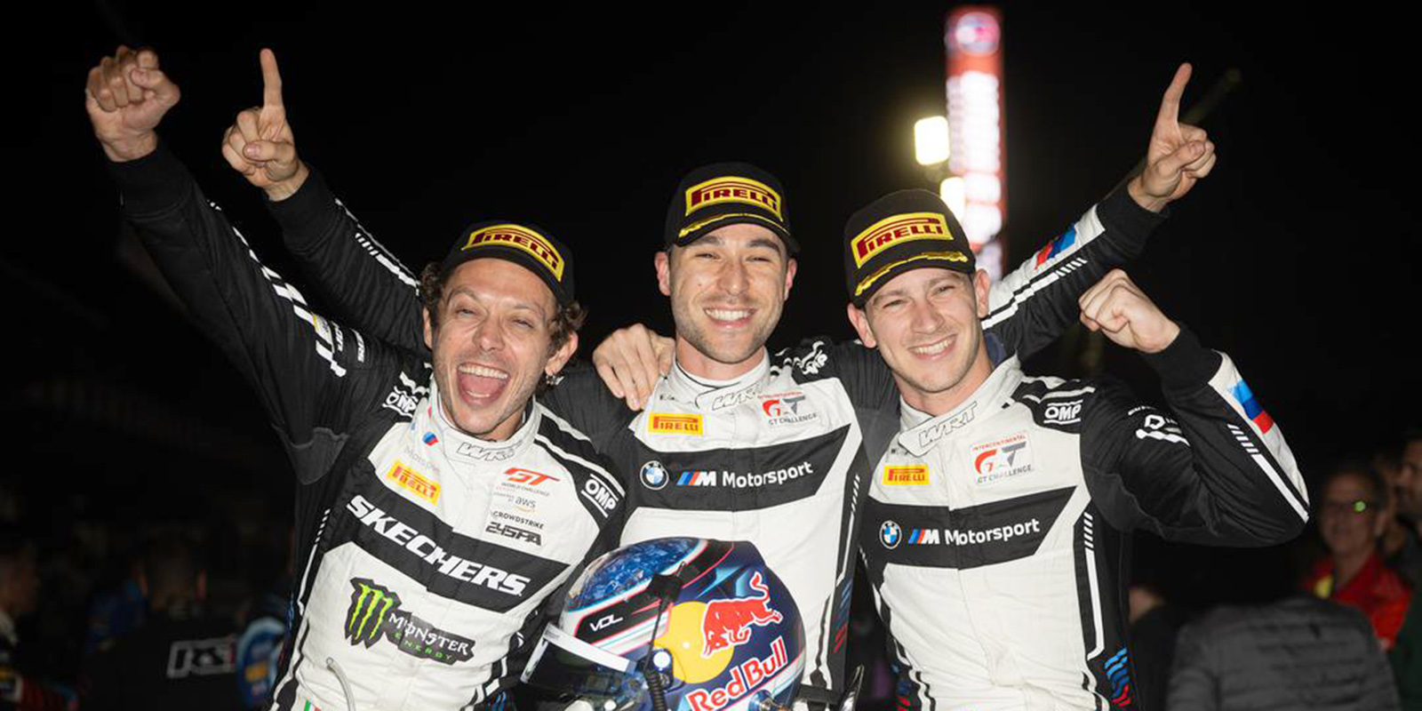 Valentino Rossi Kelvin van der Linde Charles Weerts