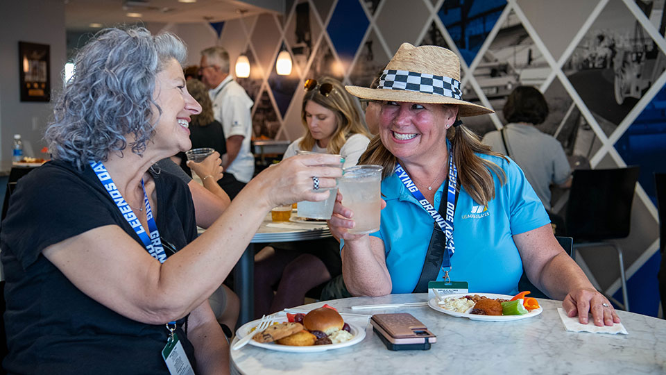 Women cheers drinks