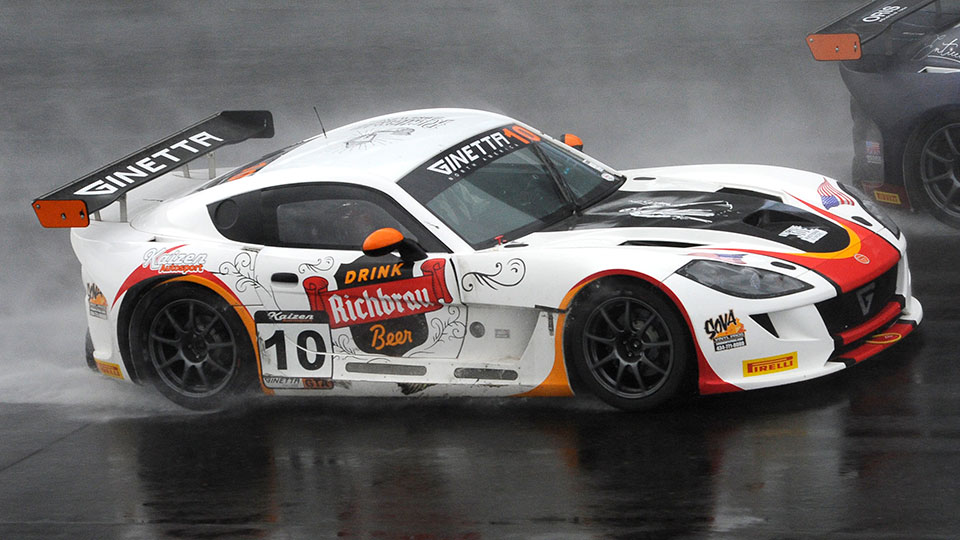 A car races at SVRA